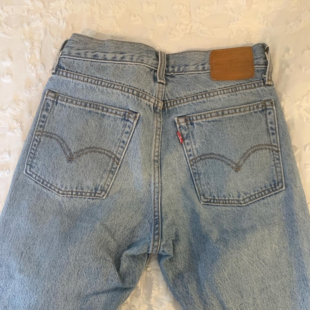 high waisted “the wedge” levi jeans